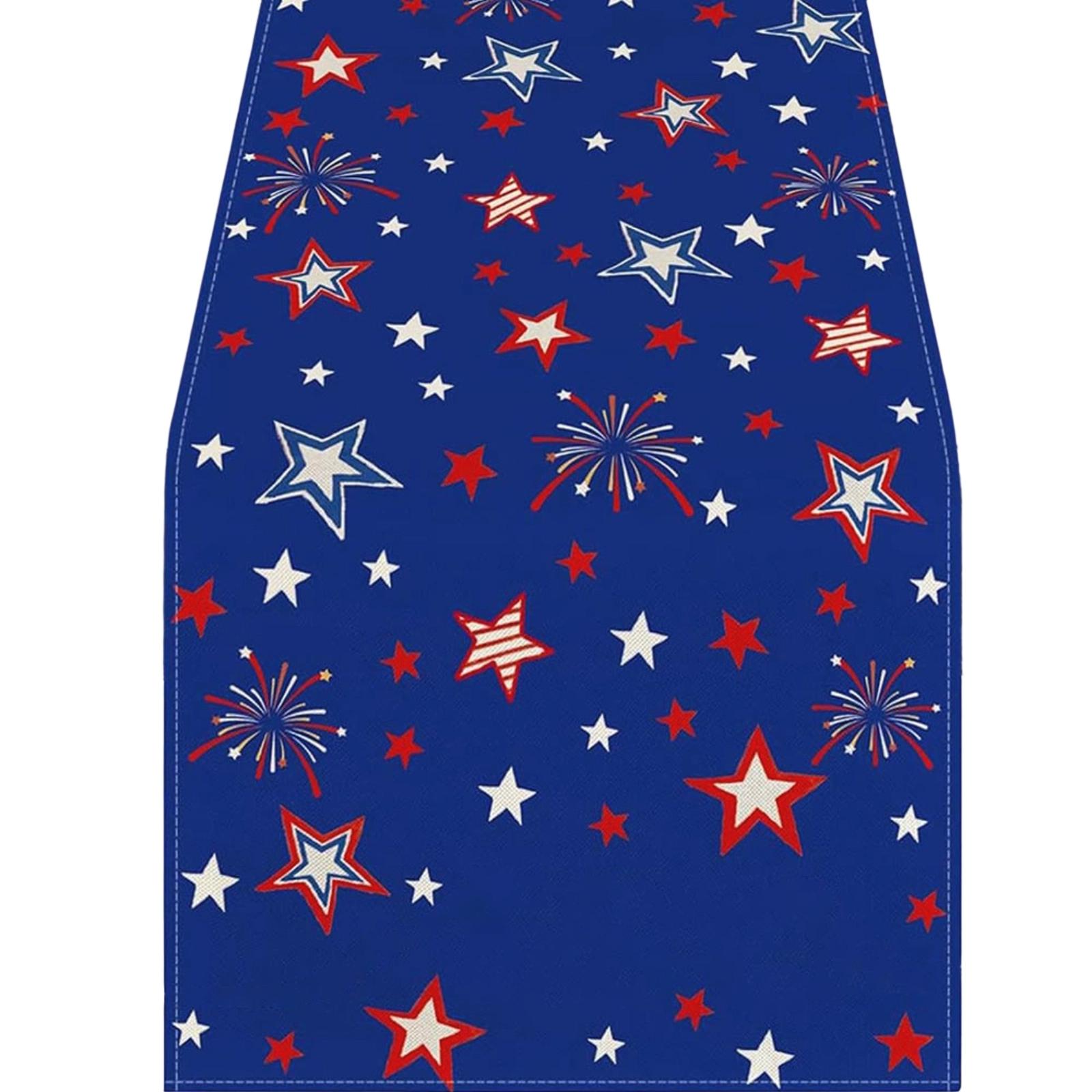 

Tablecloth With Print, Independence Day , Vintage, European And American , Suitable For Living Room And Dining Room. One Size