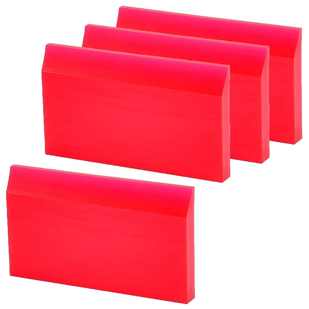 Vitzee® 4pcs Super Mini Rubber Squeegee Set Car Instrument Film Film Glue PPF Wrapping