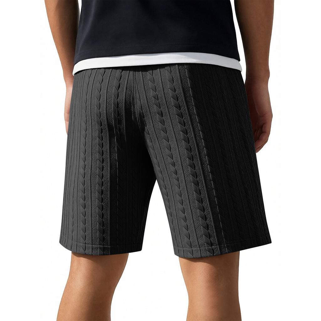 Men's Summer Drawstring Shorts, Men's Casual Straight-Leg Beach Pants