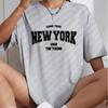 When 1968 The New York Is Young Woman Tshirts Oversize Daily Tshirts Creativity Streettshirt Individual Casual Clothes