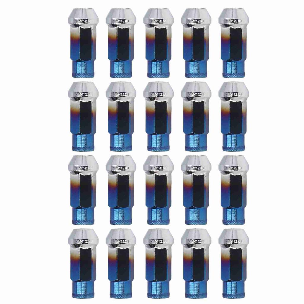 20Pcs M12x1.5 Wheel Lug Nuts with Wrench Socket High Hardeness Replacement for Ford Focus