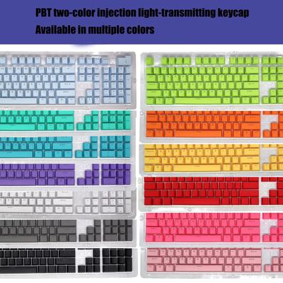 Keycaps voor Mechanisch Toetsenbord PBT Ergonomisch 104 Toetsen Oliebestendig Vervanging Keycaps met Puller voor Cherry/Kailh/Gateron