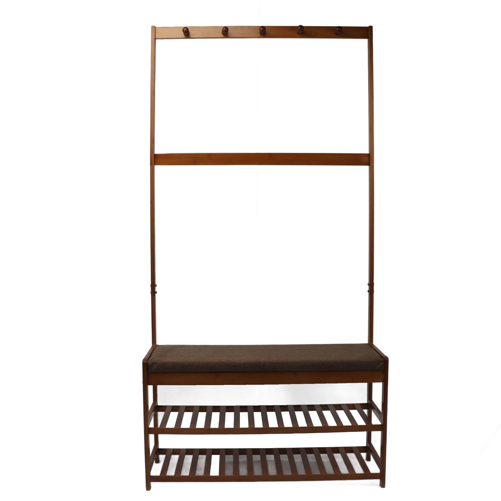 Многофункциональная прихожая-вешалка Современный простой стиль Прихожая-вешалка с сиденьем для обуви для жилого арендного помещения