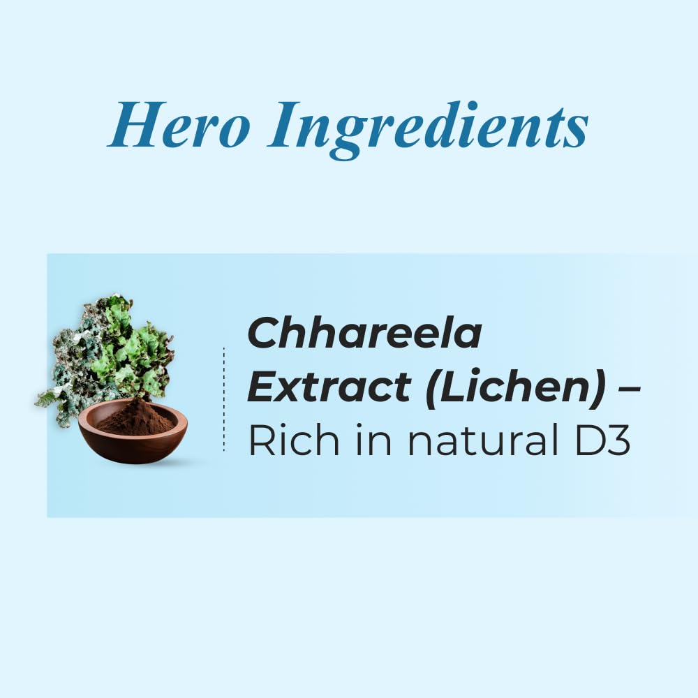 Nutrela VIT D2K Chewable Tablets 60 Pack Plant-Based Vitamin D3 for Strong Bones & Wellbeing