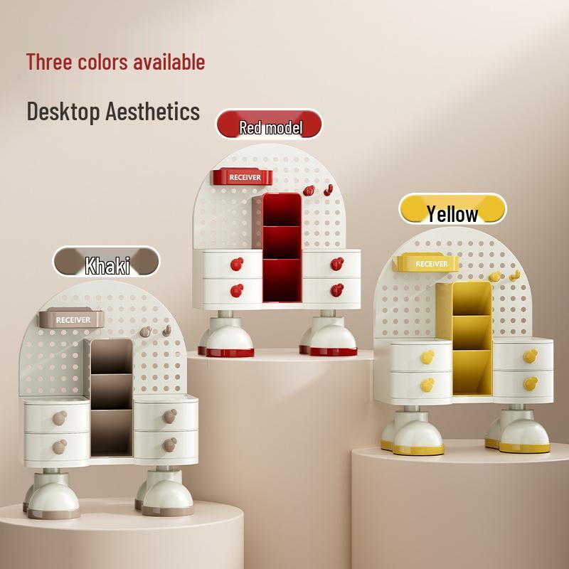 Desktop Vanity & Skincare Organizer: High-End Storage for Lipstick, Eyebrow Pencils & More