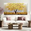 Pintura al óleo Árbol del Dinero Dorado Sobre Lienzo Pósters e Impresiones Arte de Pared Moderno Imagen Decoración del Hogar Para Sala de Estar F