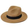 Hat Men'S Summer Tide Travel Vacation Beach Wide Edge Sun Protection Sun Men'S Sunshade Top Hat Panama Straw Hat Women