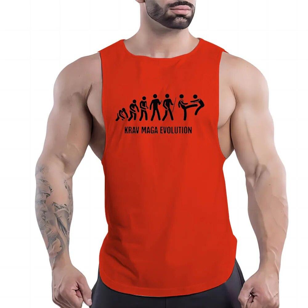 2D Kreativní Potisk Venkovní Tričko Sportovní Ležérní Prodyšné Pohodlné Prodyšné Čtyři Roční Období Dospělé Pánské Oblečení Tílka