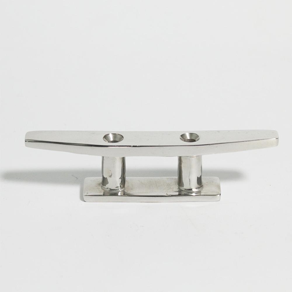 1Pcs 5" Polished Stainless Steel Open Base Boat Cleat For Yacht Marine Dock Deck