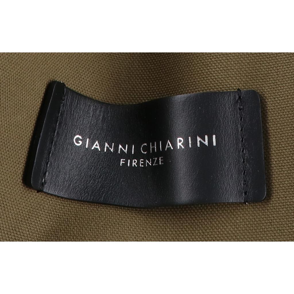 GIANNICHIARINI [Beautiful Condition] Marcella S Canvas X Leather Tote Bag khakiUsed