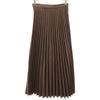 MAISON SPECIAL Staggered pattern Long length Pleated skirt 36 Brown Women Used