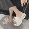 2023 Women's Fashion Thick-Soled Heightening Non-Slip Slippers for Indoor & Outdoor Winter Wear
