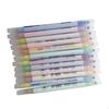 12 Pieces Colored Marker Pens Dual Tips Highlighter Pen Office Supplies Assorted Colors Markers for