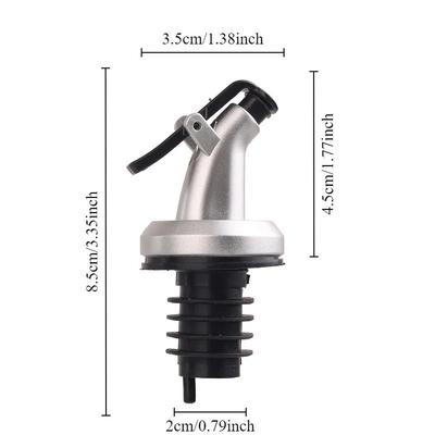 3-Piece Stainless Steel Condiment Dispenser Set - Leak-Proof Nozzle & Hanging Rack for Soy Sauce/Vinegar/Oil,Drip-Free Kitchen