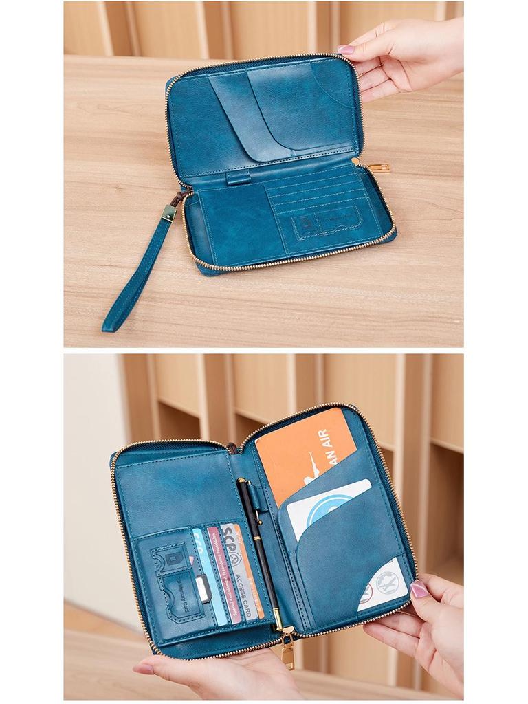 2024 Diebstahlsichere RFID Reisepass- und Dokumentenorganisator Geldbörse