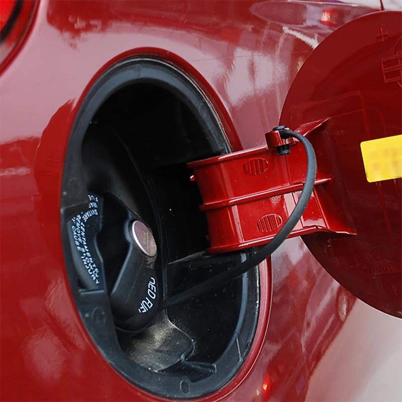 For FIAT 500 Grande Punto Bravo Doblo Fuel Cap Cover Cord Loop, Black with Red Latch, Perfect for Alfa Romeo Cars, Fuel Accessory|