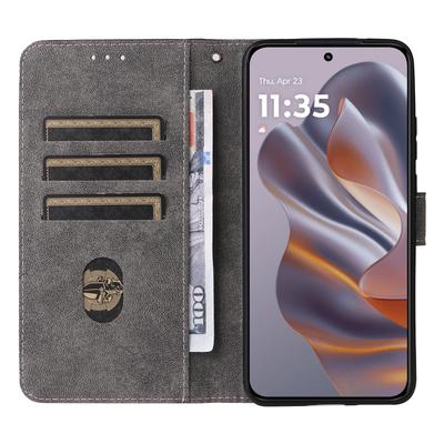 For Motorola Thinkphone 25 5G/Edge 50 Neo 5G/Moto S50 5G Wallet Case RFID Blocking PU Leather Cover Stand View