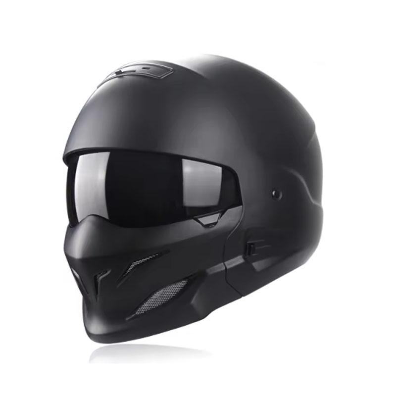 

Шлем мотоциклетный Scorpion Vintage Biker 368 Ярко-черный Полнолицевой Комбинация Воин Harley Ретро Головной убор для мотоциклистов XL