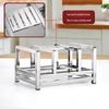 Heavy-Duty Stainless Steel Chopping Board & Knife Organizer