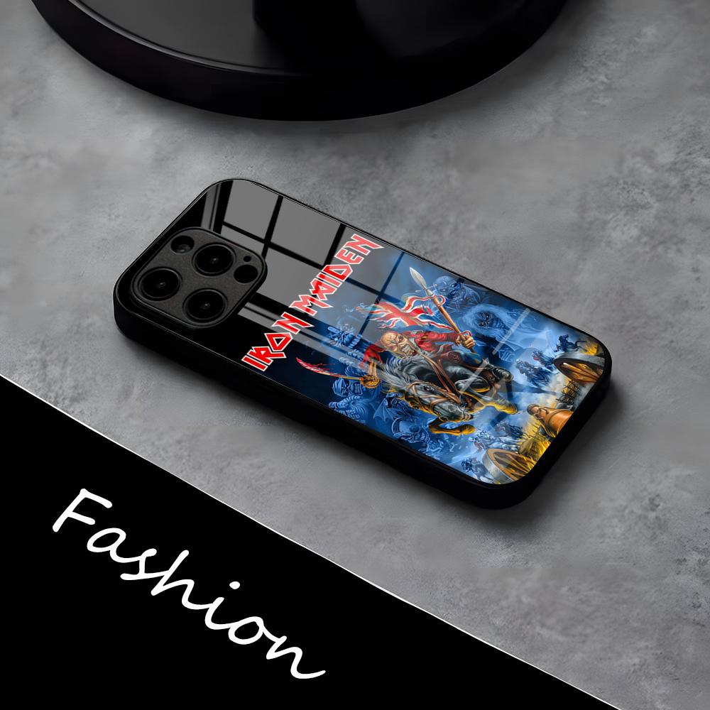 R-Run-To-The-H-Hills-Iron-M-MaidenES Phone Case For IPhone 17 Pro Max 16 15 14 Pro Max 13 11 X Xs Xr 8 7Plus Glass Cover