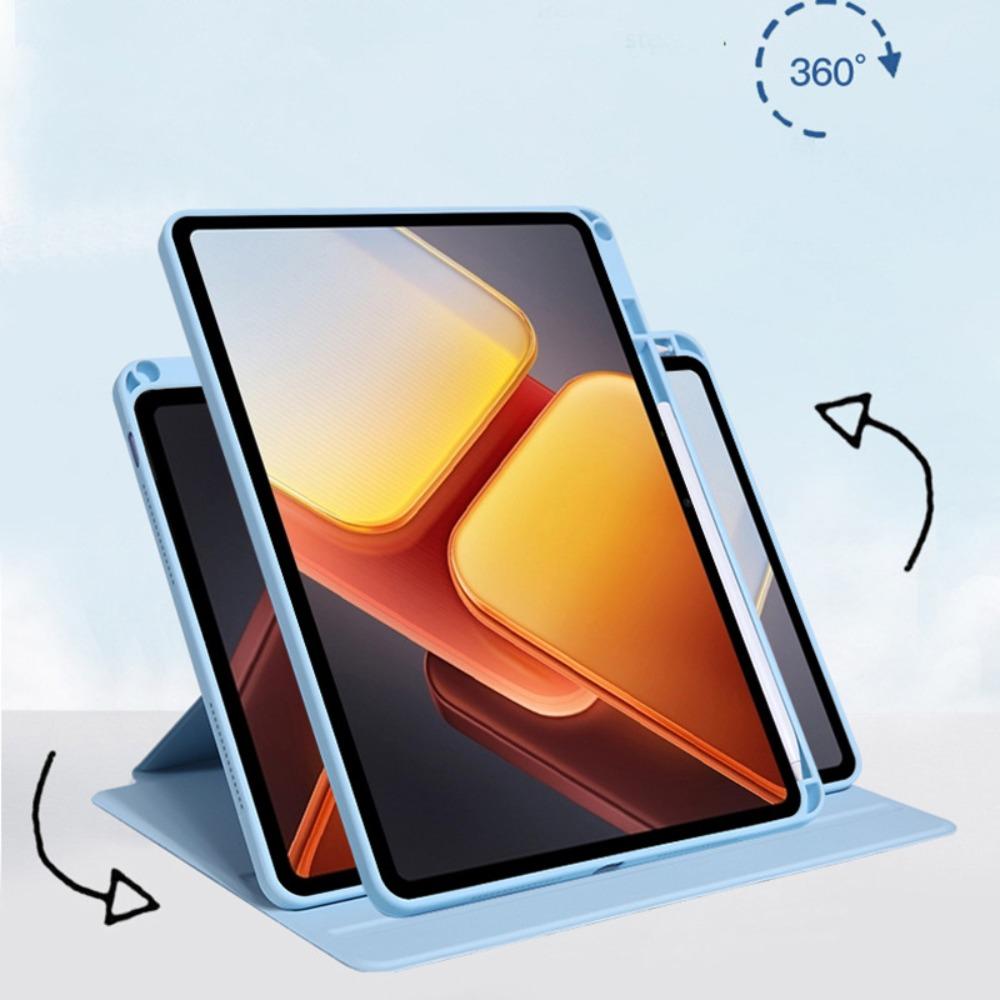 For ViVoPad SE Case Rotating 360 Leather Stand Cover for Pad5Pro Air Acrylic Book Style 12.13 Inch