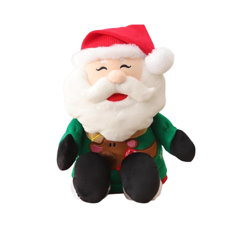 Special Xmas Gift Plush Santa Elk Dolls W/ Hidden Zippers Candy Gifts