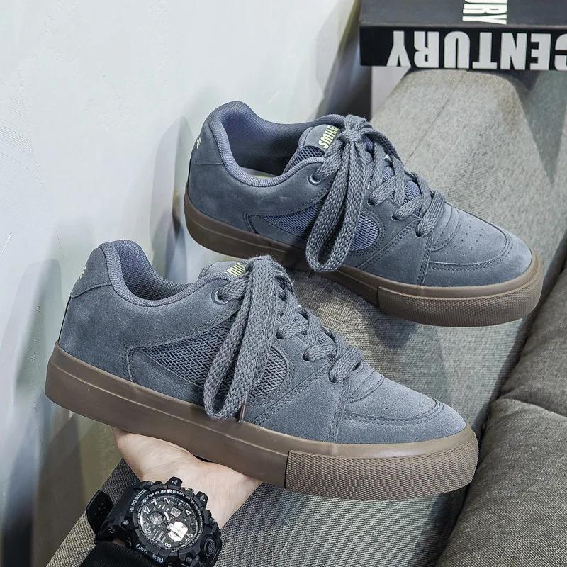 

Модные парусиновые туфли, кроссовки, мужская обувь, нескользящая, повседневная, для ходьбы, для студентов, на шнуровке, для активного отдыха, для бега, для скейтбординга 44 синий