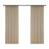 High-Grade Cream Blackout Bedroom Curtain: Simple, Luxurious Light-Blocking Fabric