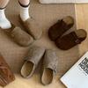 Thick-soled inner height-increasing shoes for women to wear outside autumn and winter new lazy one-pedal soft-soled non-slip bag head slippers