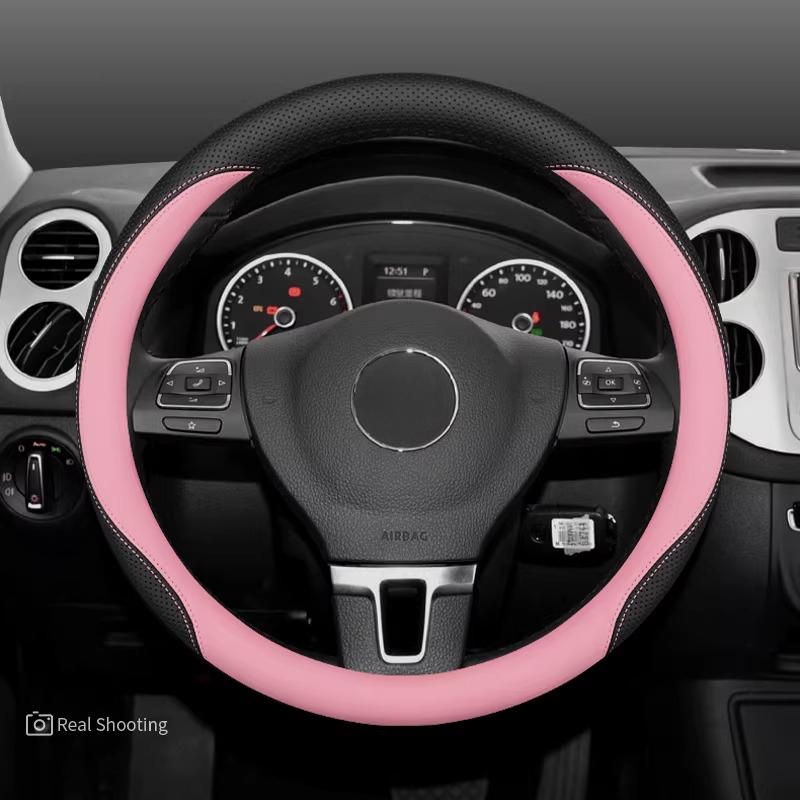 Pro VW Volkswagen Tera Teramont Potah Volantu Kůže Ultratenký Protiskluzový Prodyšný Potah Madla Auta Interiérové Doplňky