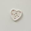 10Pcs Milk Coffee Color Heart Resin Buttons Women Kids Clothing Craft Button Sewing Accessories DIY Deco for Hair Clips Hairpins