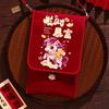 Chinese Style Cloth Horse Red Envelope Cartoon Pony Traditional Good Lucky Money Bag Crossbody Best Wishes Gift Envelopes