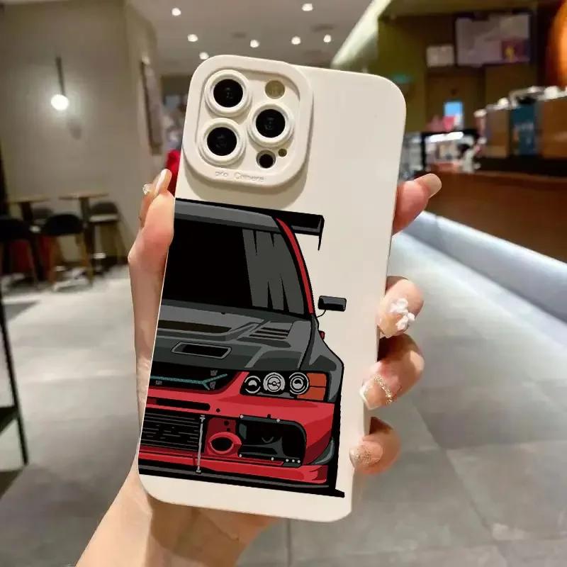 Personalized Fashion Car Pattern Phone Case For IPhone 11 12 13 14 15 16 Pro Max Mini X XS XR Max 7 8 Plus SE Soft SiliconeCover