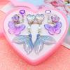 Children's Ear Clips Without Pierced Ears Girls' Earrings Summer Mermaid Series Ear Clips Ring Cute Set