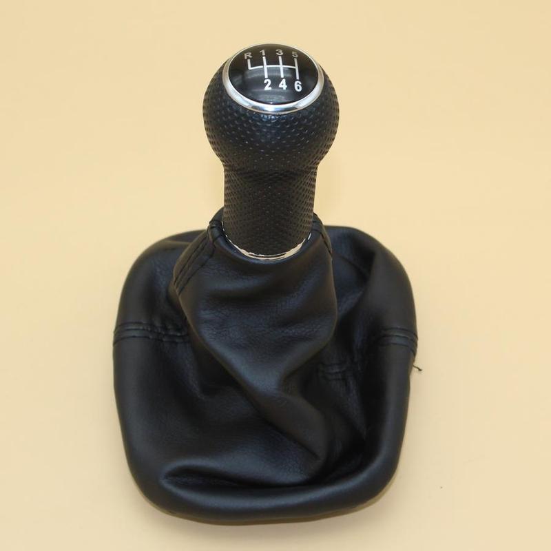Für Seat Leon 2000 2001 Toledo 1999 2000 2001 Car-Styling 6 Gang 23 mm ert Loch Schaltknauf mit Ledermanschette