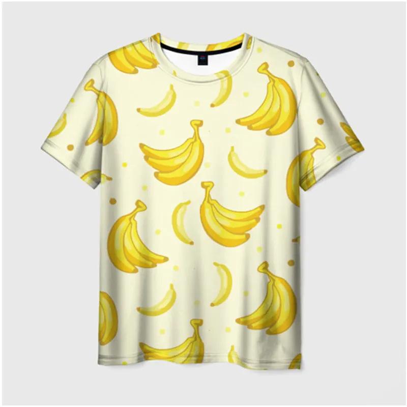 Fashionable Men's Women's Fruit Patterned T-shirts Street Hip-hop 3D Printed T-shirts