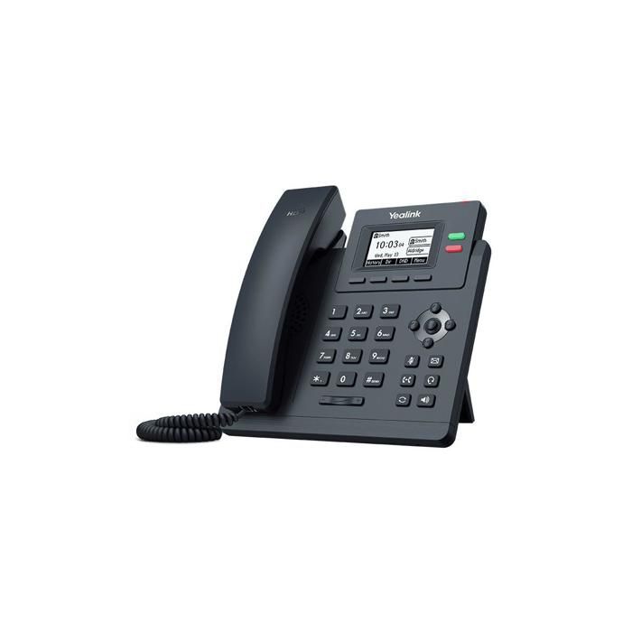 IP telefon Yealink T31g - 2 SIP účty PoE - Černý