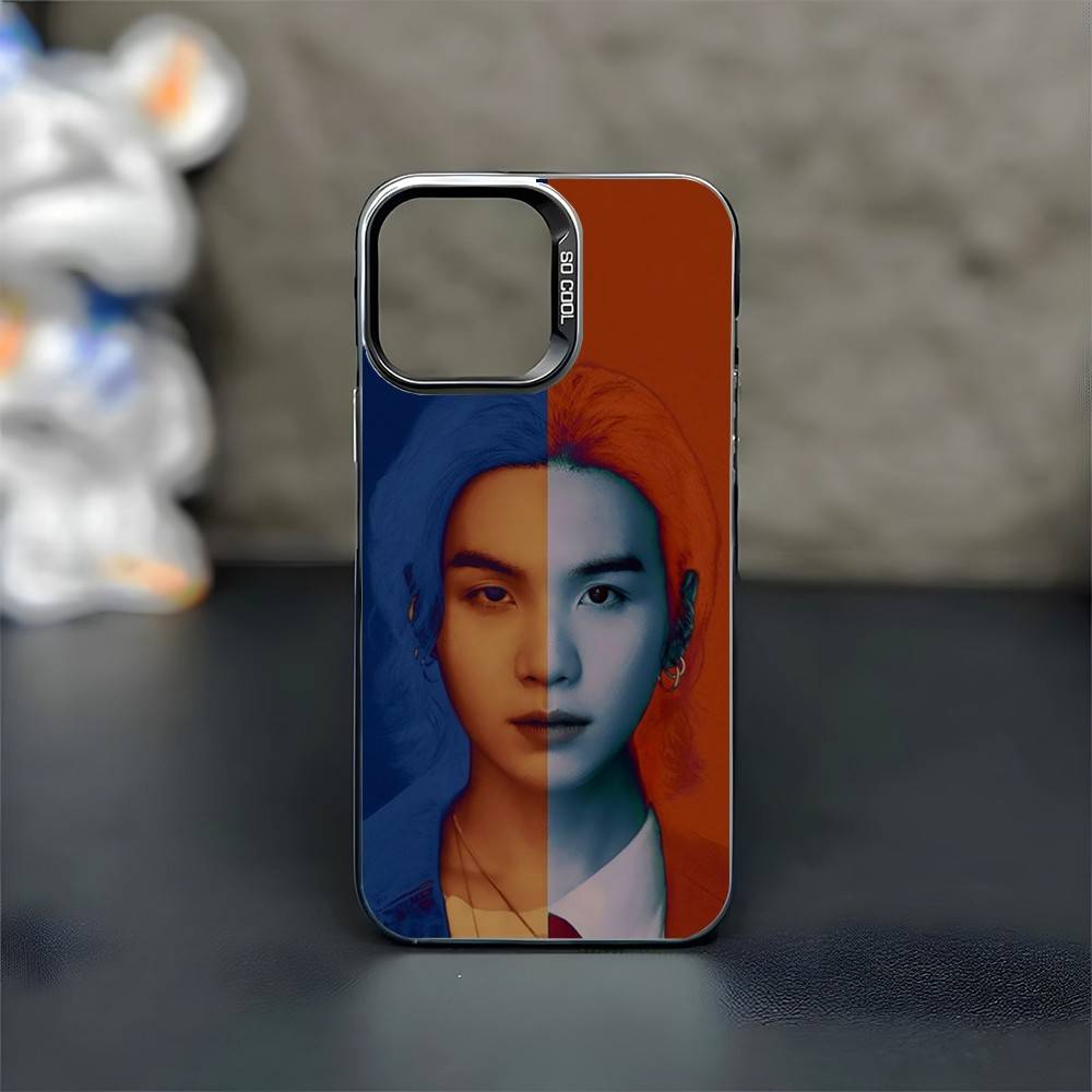 A-Agust D Yoongi S-Suga Phone Case For iPhone17,16,15,14,13,12,11 Plus,Pro Max Black Matte Shockproof Cover