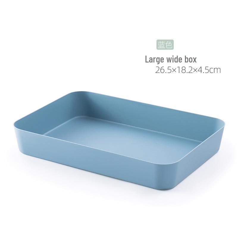 Stackable Frosted Plastic Storage Box with Dividers - Multi-purpose Organizer