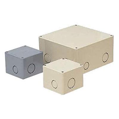 Mirai Industry PVP-1208NJ Square Pool Box with Knock, High Weather and Impact Resistant, 120 X 120 X 80 Mm, Beige, 1 Piece