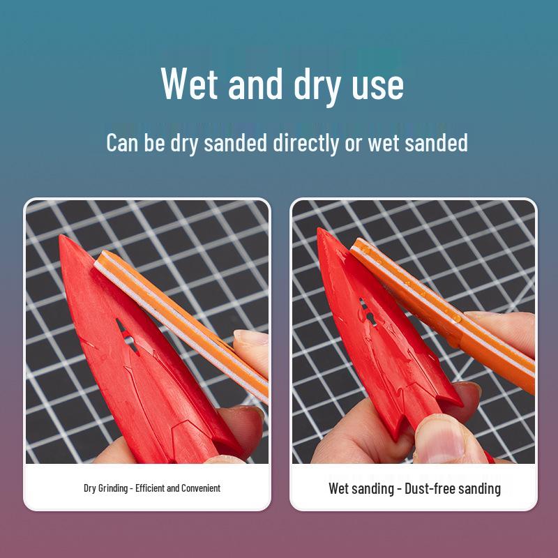 High-Grade Water Washable Semi-Rigid Sanding Stick for Military Model Polishing