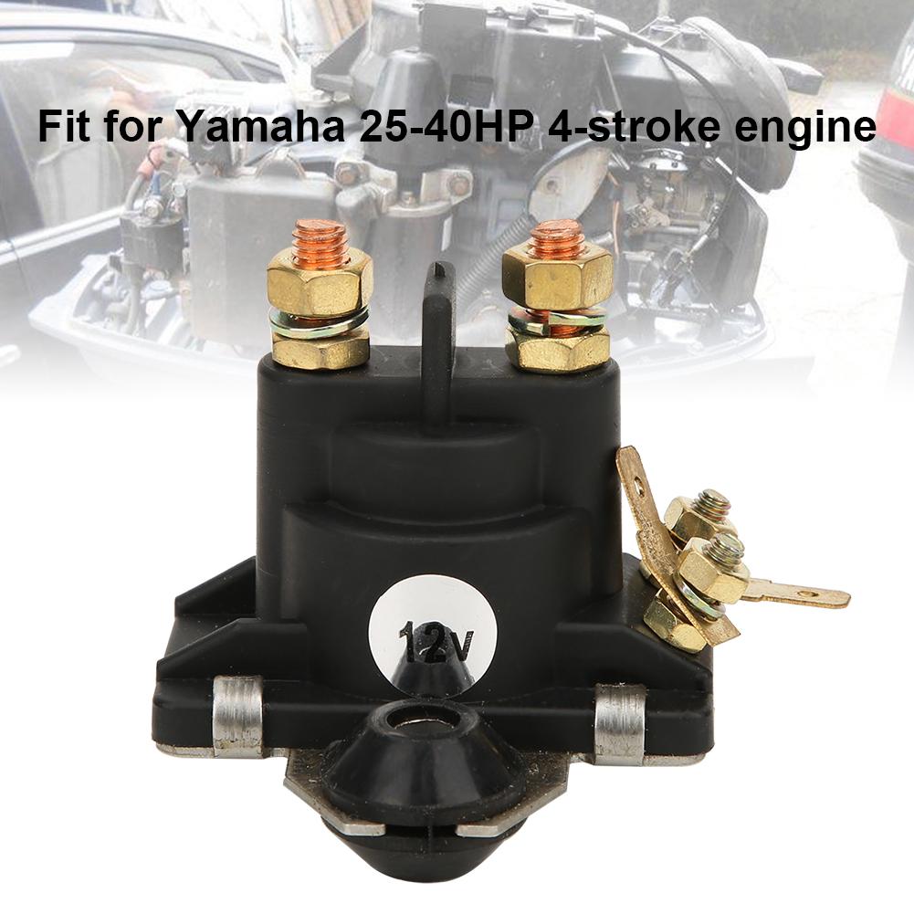 Starter Relay Fit for Yamaha 25 40hp 4 Stroke Engine Outboard Parts 65W 81941 12V