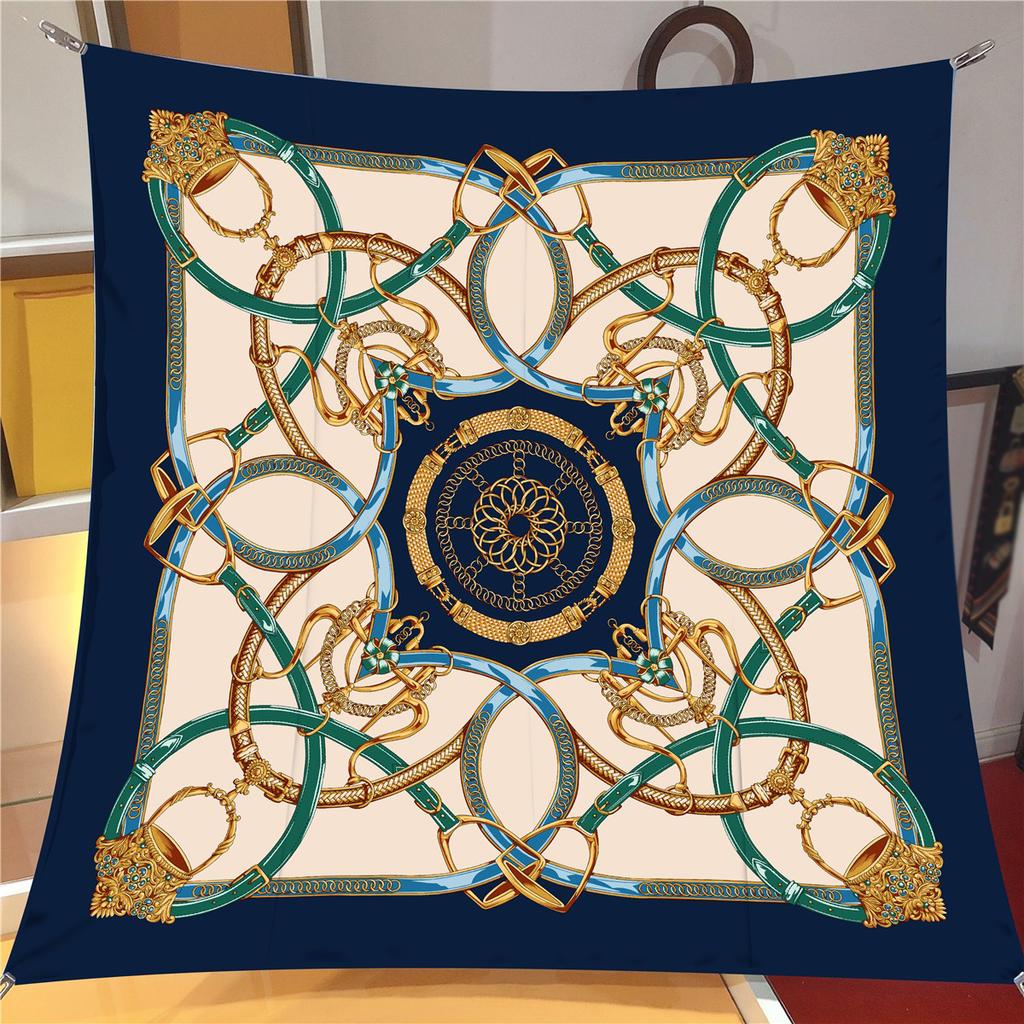 New Summer Air-conditioned Room Warm Square Scarf French Fashion Women's Shawl Gift Fashion Trend Headscarf