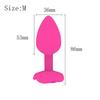 Rose Silicone Anal Plug Set of 3 Sizes Prostate Massager Butt Plugs Stimulator for Couples Men Women Anal Trainer Sex Toy