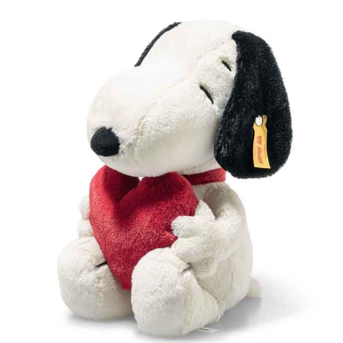 Snoopy Steiff Teddy Bear Soft Cuddly Friends Snoopy with Heart [Used]