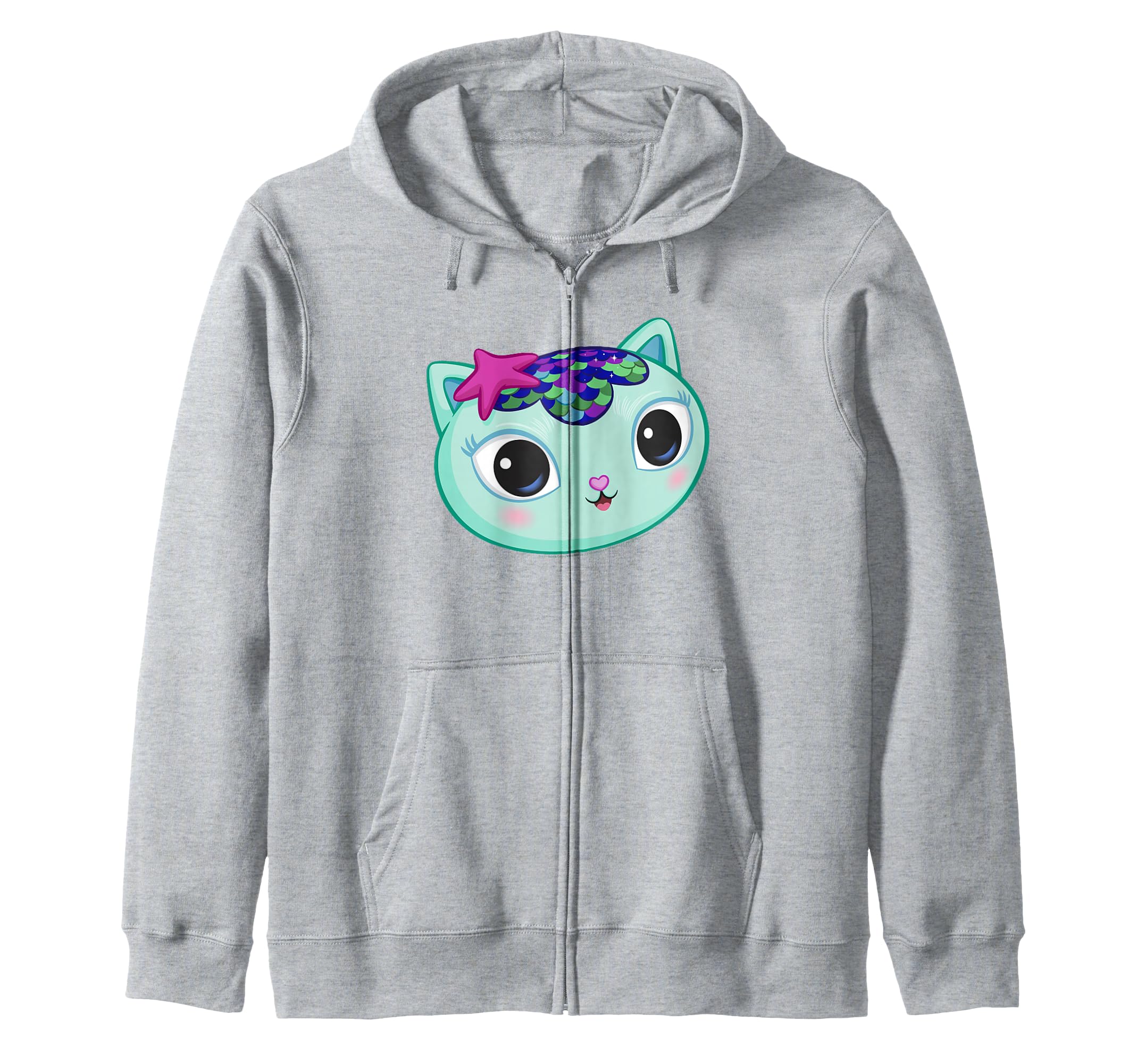 

Gabby s Dollhouse Melkat Big Face Zip Hoodie