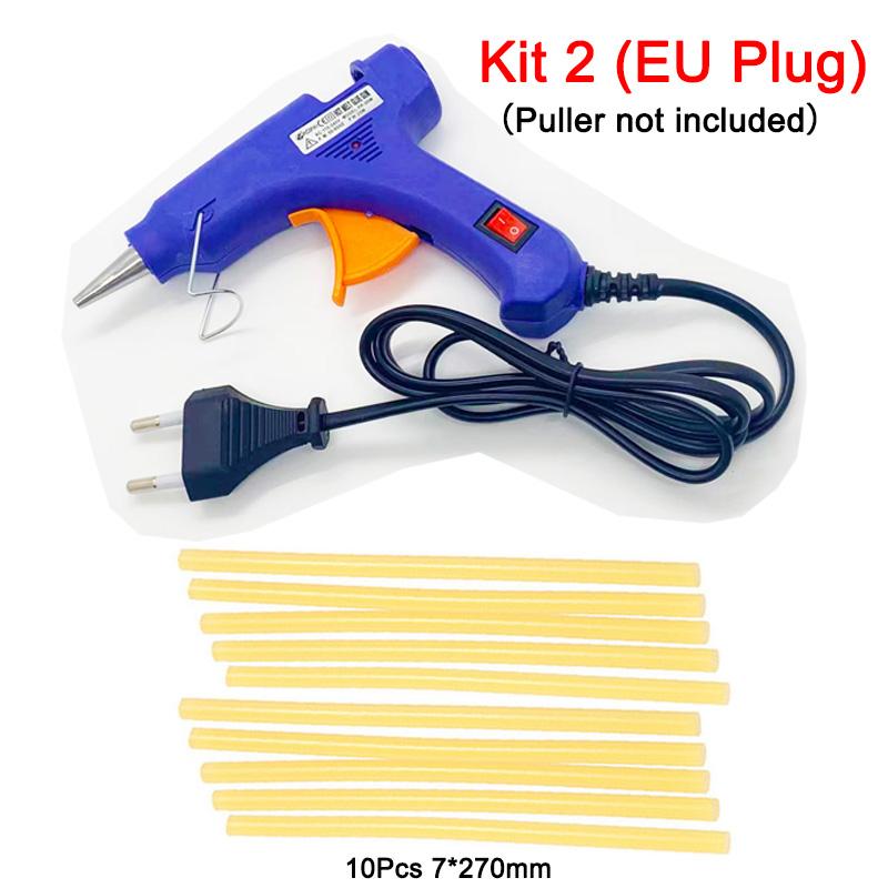 Car Dent Repair Tool Dent Puller Auto Paintless Repair Automotive Dent Remover Repair Kit Body Suction Cup Repair Kits Tools Kit 2 (EU Plug)