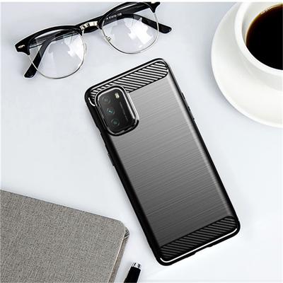 Pro Xiaomi Poco M3 Pouzdro Nárazuvzdorný Kryt z Měkkého Silikonu z Uhlíkových Vláken pro Xiaomi Poco X3 NFC Poco F2 Pro pro Redmi 9 9A 9C Mi 10T