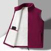 Men's Lambswool Fleece Vest: Warm, Versatile, Sleeveless Outerwear for Autumn and Winter