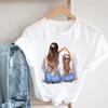 Watercolor Short Sleeve Mom Mother Mama 90s Women Clothing Casual Print Tee Top Summer Fashion T-shirt Lady Female Graphic T-shirt